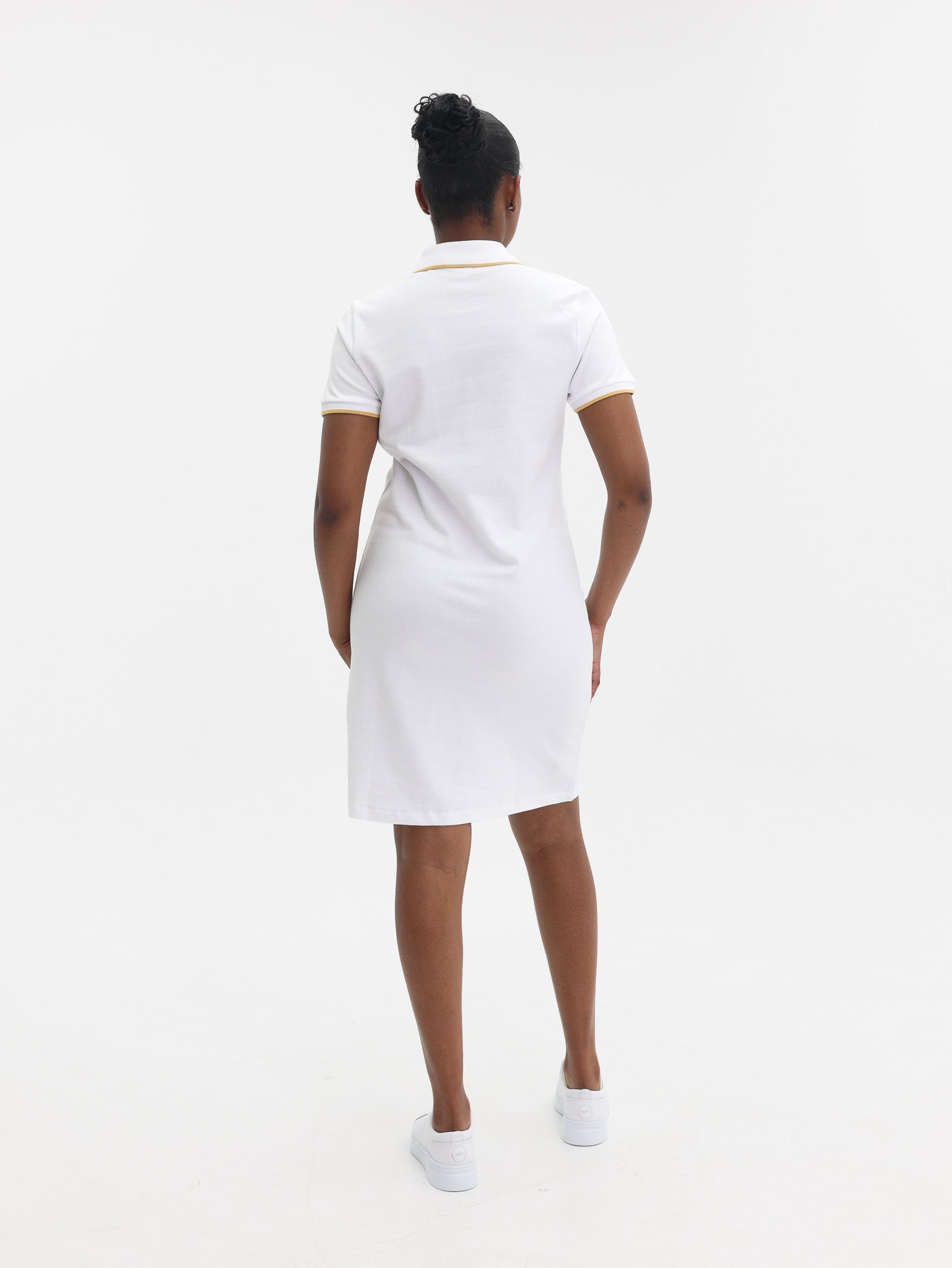 Polo Leah SS Polo Dress White